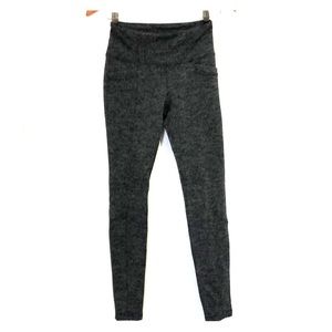 Athleta gray herringbone leggings pockets size XSP